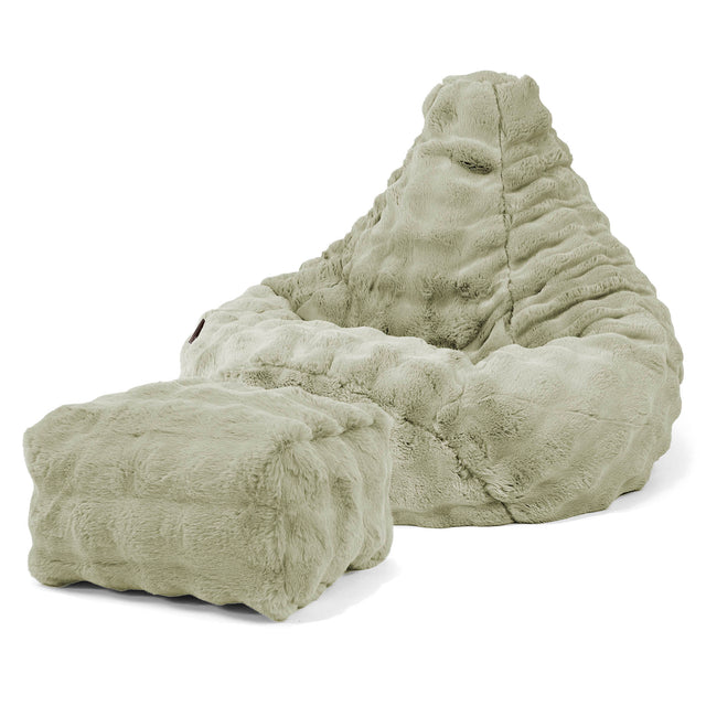 highback-bean-bag-chair-bubble-faux-fur-sage-green 01