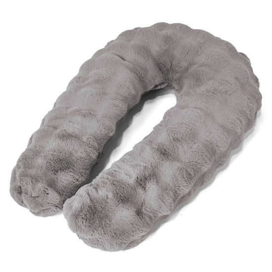 Hug Pillow - Bubble Faux Fur Grey 01