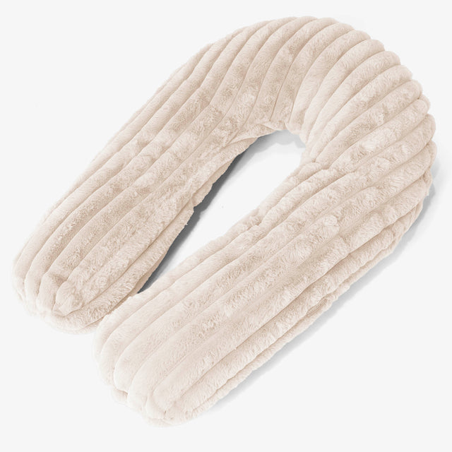 Hug Pillow - Ultra Plush Cord Cream 01