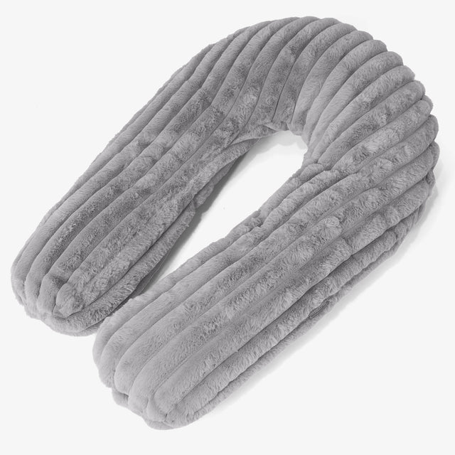 Hug Pillow - Ultra Plush Cord Grey 01