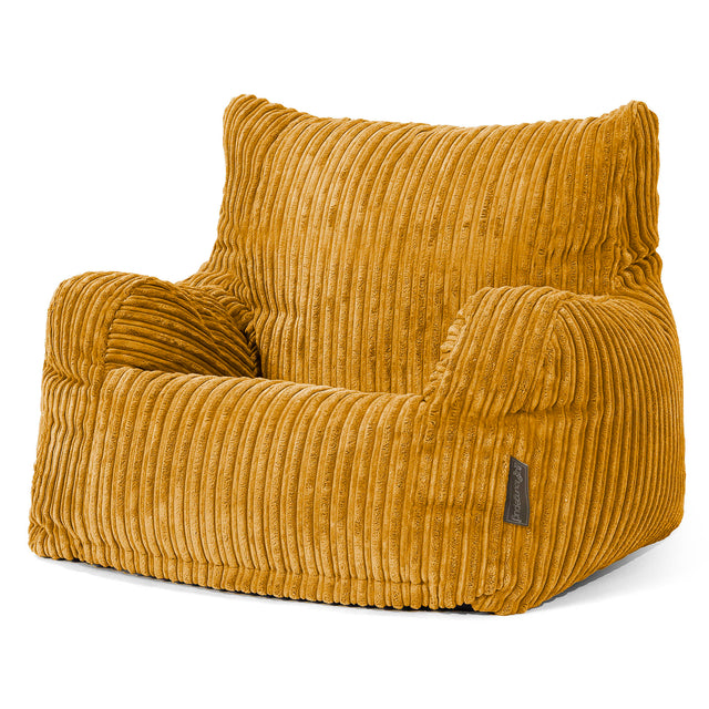 Josephine Bean Bag Armchair - Cord Golden Honey 01
