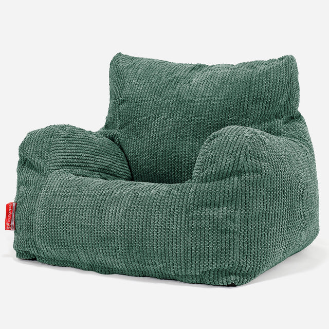 Josephine Bean Bag Armchair - Pom Pom Emerald Green 01