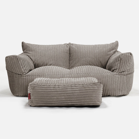 Josephine Sofa Bean Bag - Cord Dovetail Grey 01