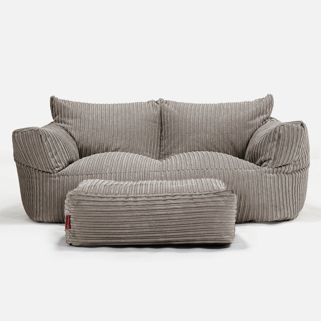 Josephine Sofa Bean Bag - Cord Dovetail Grey 01