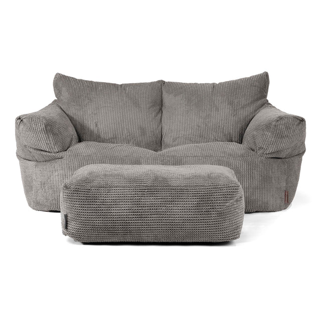 Josephine Sofa Bean Bag - Pom Pom Charcoal Grey 02