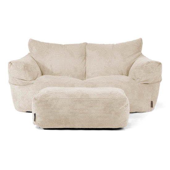 Josephine Sofa Bean Bag - Waffle Cord Ivory 02