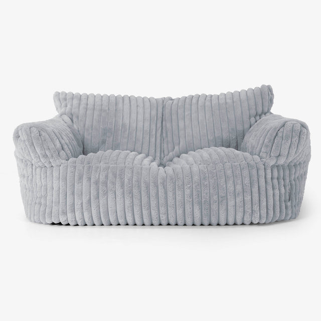 Josephine Sofa Bean Bag - Ultra Plush Cord Duck Egg Blue 01