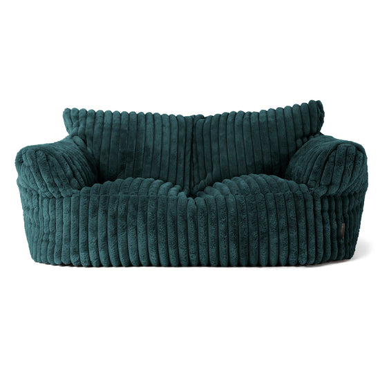 Josephine Sofa Bean Bag - Ultra Plush Cord Teal 01