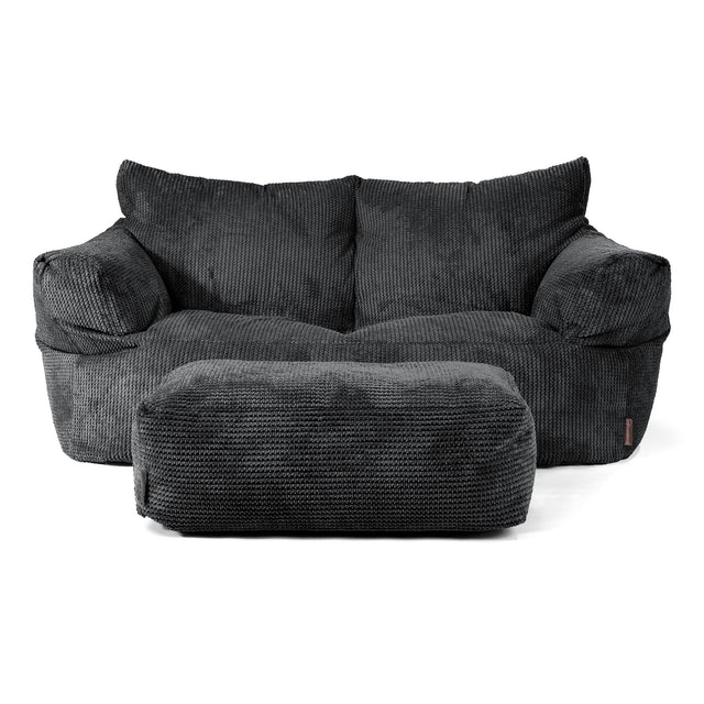 Josephine Sofa Bean Bag - Pom Pom Black 02