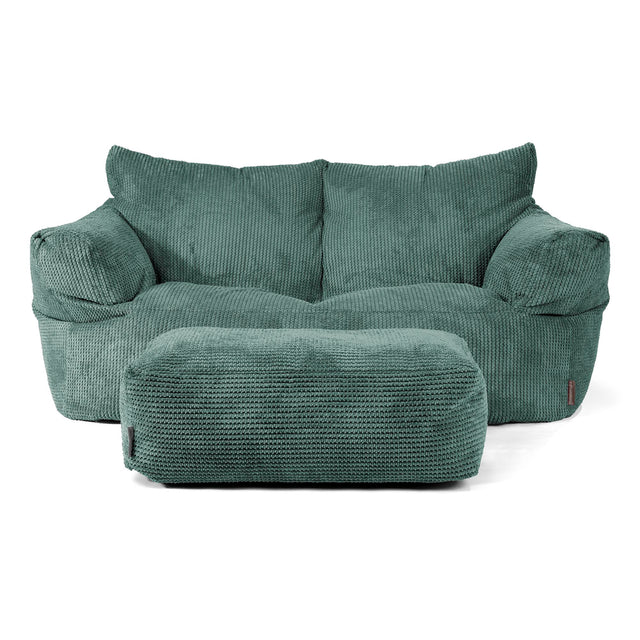 Josephine Sofa Bean Bag - Pom Pom Emerald Green 02