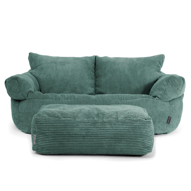 Josephine Sofa Bean Bag - Pom Pom Emerald Green 02