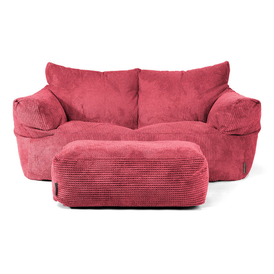 Josephine Sofa Bean Bag - Pom Pom Pastel Red 02