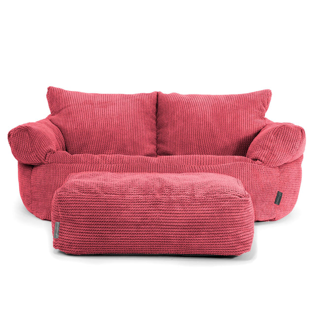 Josephine Sofa Bean Bag - Pom Pom Pastel Red 02