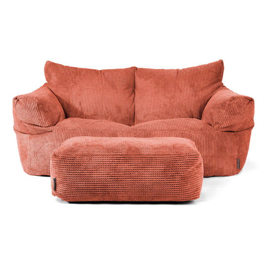 Josephine Sofa Bean Bag - Pom Pom Pumpkin Orange 02
