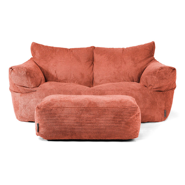Josephine Sofa Bean Bag - Pom Pom Pumpkin Orange 02
