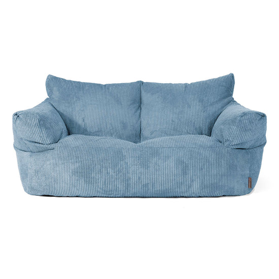 Josephine Sofa Bean Bag - Waffle Cord Sky Blue 01