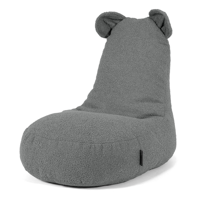 Childs Animal Chair Bear - Boucle Mid Grey 01