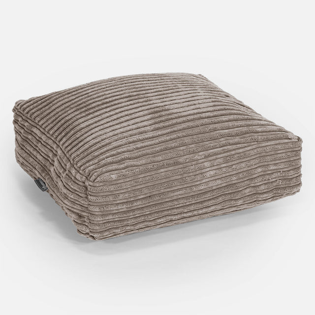 Large Floor Cushion - Cord Dovetail Grey 01