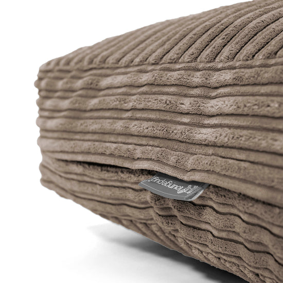 Large Floor Cushion - Cord Dovetail Grey 02