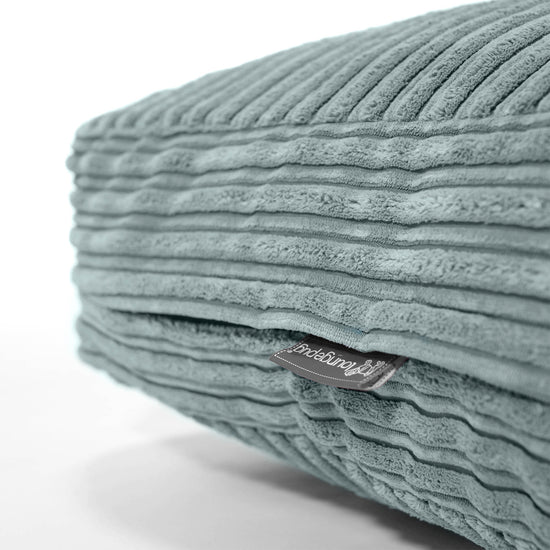 Large Floor Cushion - Cord Mint Green 02