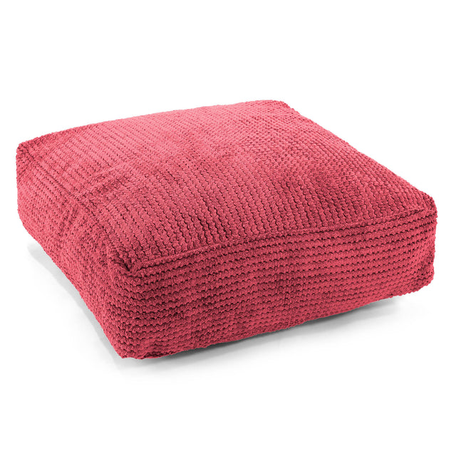 Large Floor Cushion - Pom Pom Pastel Red 01