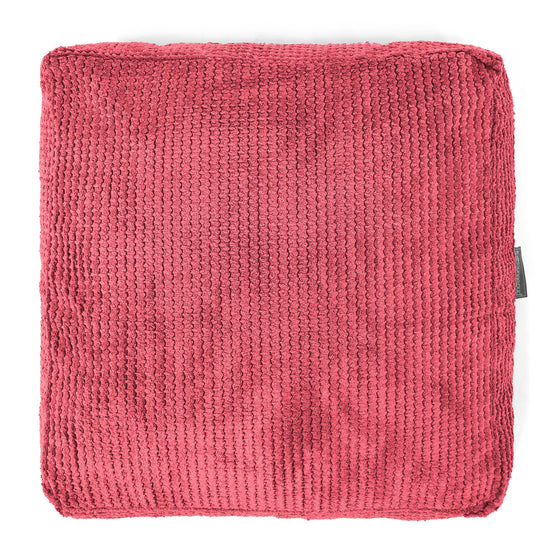 Large Floor Cushion - Pom Pom Pastel Red 03