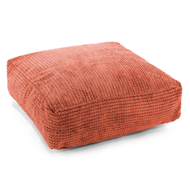 Large Floor Cushion - Pom Pom Pumpkin Orange 01