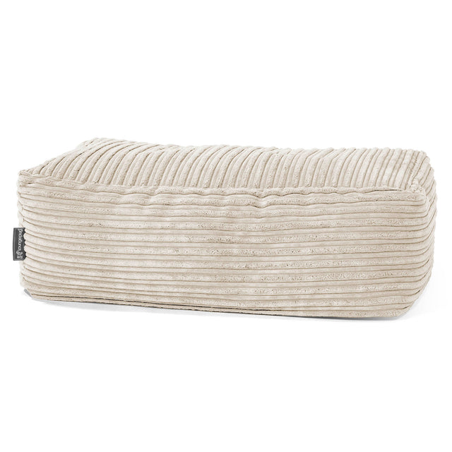 Large Footstool - Cord Cream 01