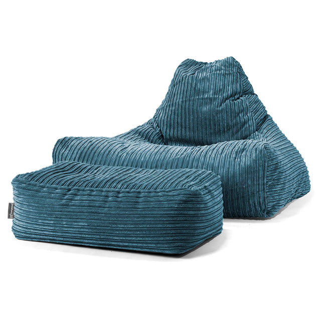 Lounger Beanbag - Cord Navy Blue 02