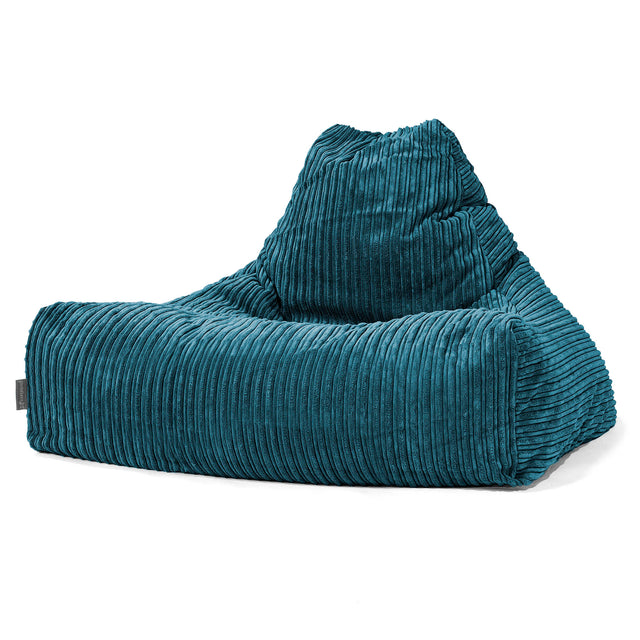Lounger Beanbag - Cord Teal Blue 01