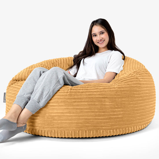 Mammoth Bean Bag Sofa - Cord Golden Honey 02