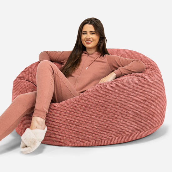 Mammoth Bean Bag Sofa - Pom Pom Pumpkin Orange 01