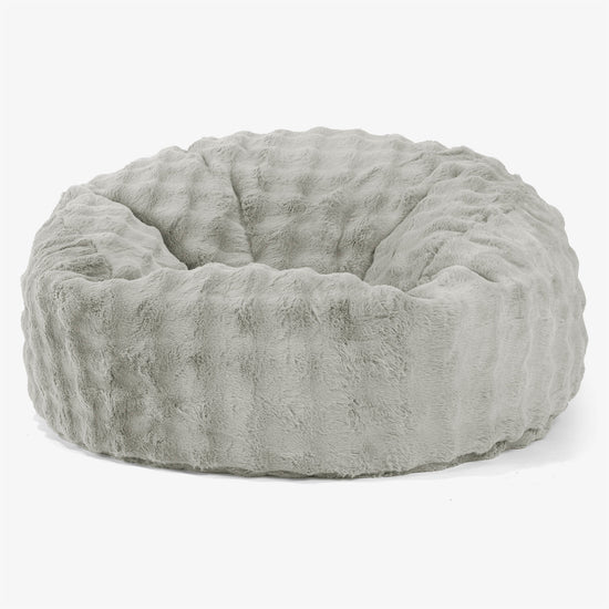 Mammoth Bean Bag Sofa - Bubble Faux Fur Sage Green 01