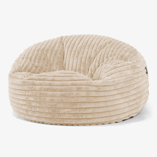 Mammoth Bean Bag Sofa - Ultra Plush Cord Peach 01