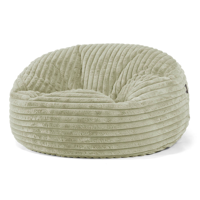 Mammoth Bean Bag Sofa - Ultra Plush Cord Sage Green 01