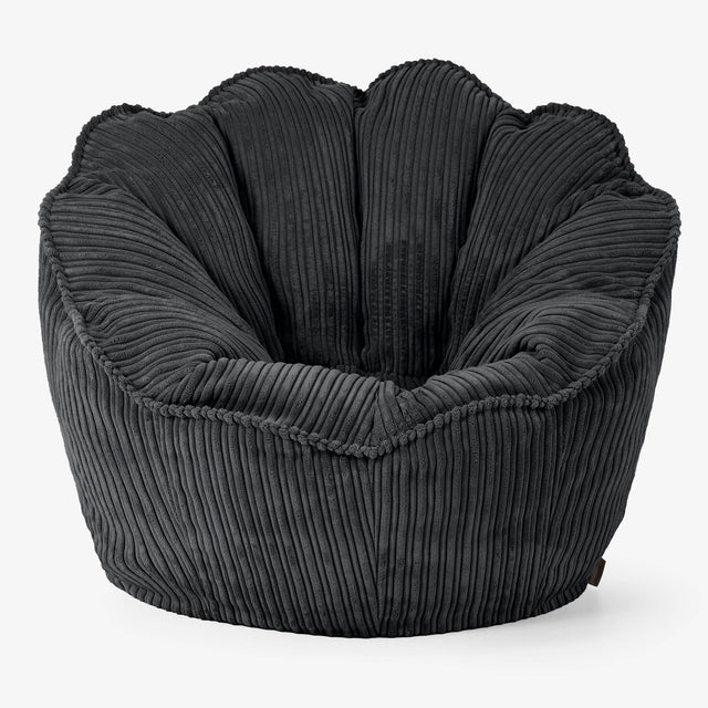 Natalia Sacco Bean Bag Chair - Cord Black 01