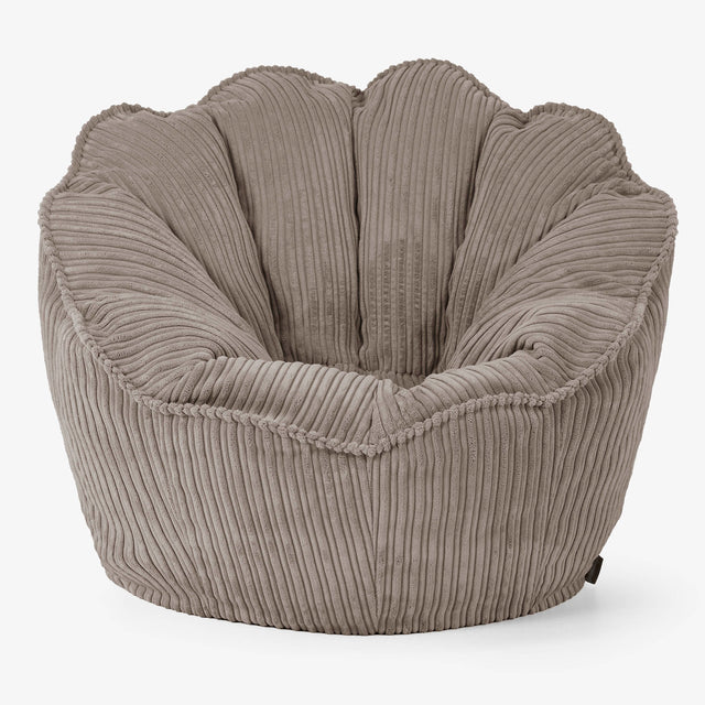 Natalia Sacco Bean Bag Chair - Cord Dovetail Grey 01