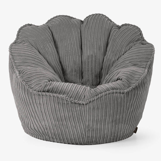 Natalia Sacco Bean Bag Chair - Cord Graphite Grey 01