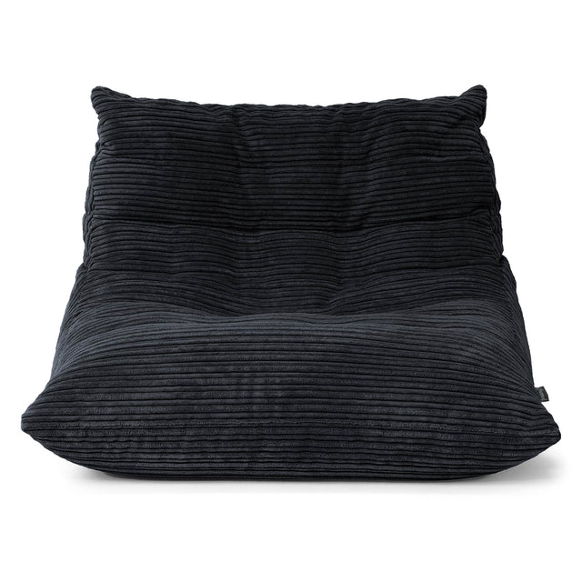Noah Floor Chair Bean Bag - Cord Black 01