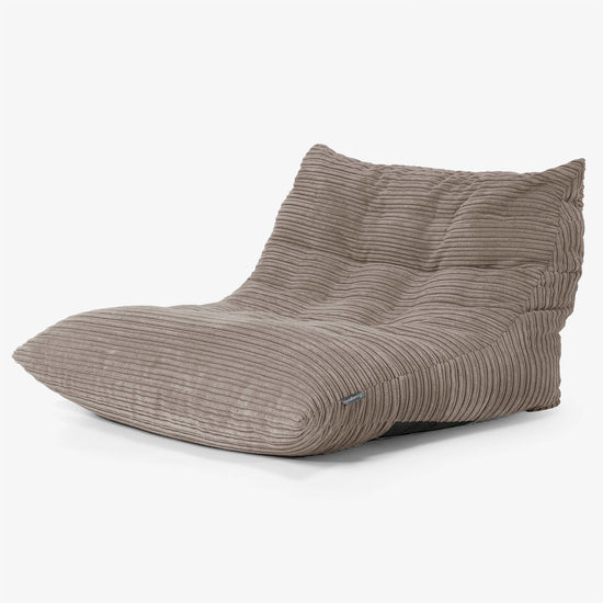 Noah Floor Chair Bean Bag - Cord Dovetail Grey 02