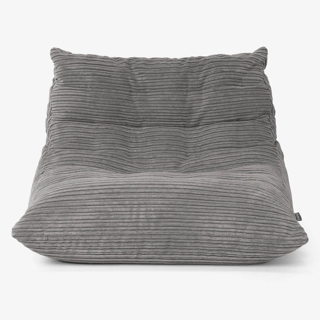 Noah Floor Chair Bean Bag - Cord Graphite 01