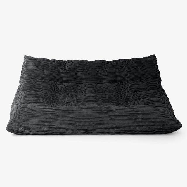 Noah Floor Sofa Bean Bag - Cord Black 01