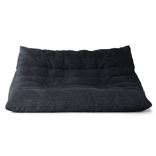 Noah Floor Sofa Bean Bag - Cord Black 01