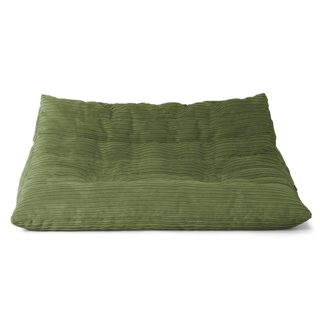 Noah Floor Sofa Bean Bag - Cord Forest Green 01