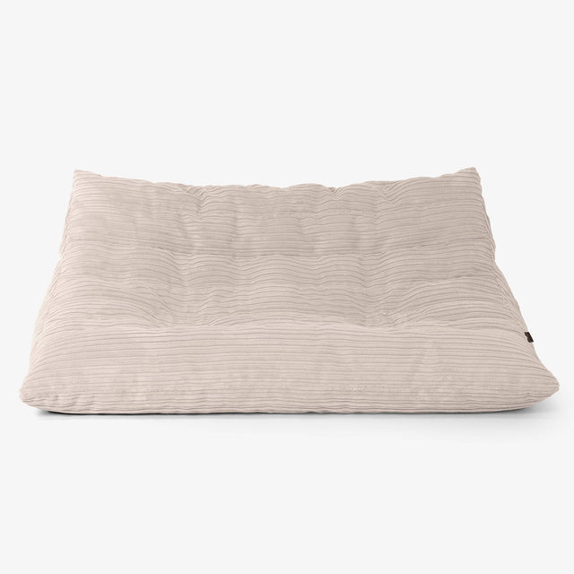 Noah Floor Sofa Bean Bag - Cord Ivory 01