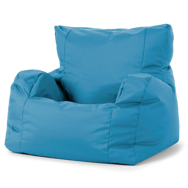 Josephine Bean Bag Armchair - Outdoor Easy Care Turquoise Blue 01