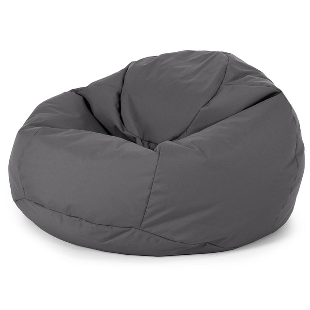 Classic Bean Bag Chair - Outdoor Easy Care Dark Grey 01