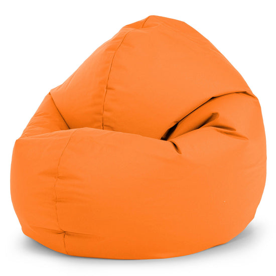 Flexforma Adult Bean Bag Chair - Outdoor Easy Care Orange 01