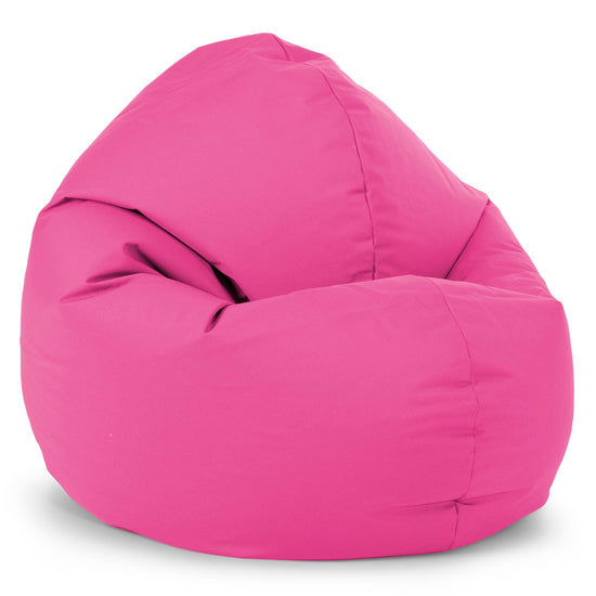 Flexforma Adult Round Floor Cushion Bean Bag - Easy Clean Pink 02