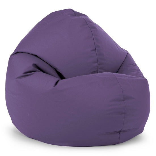 Flexforma Adult Round Floor Cushion Bean Bag - Easy Clean Purple 02